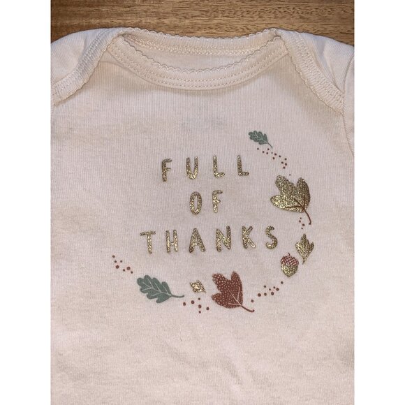 Carters Baby Girls "Full Of Thanks" Bodysuit & Tulle Skirt Leggings Set 6M - Picture 10 of 10